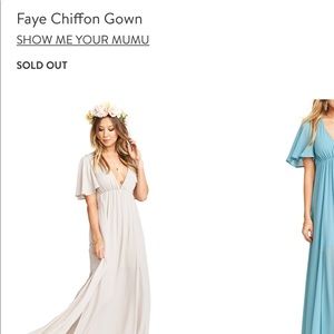 Show me your mumu Large Faye flutter maxi dress